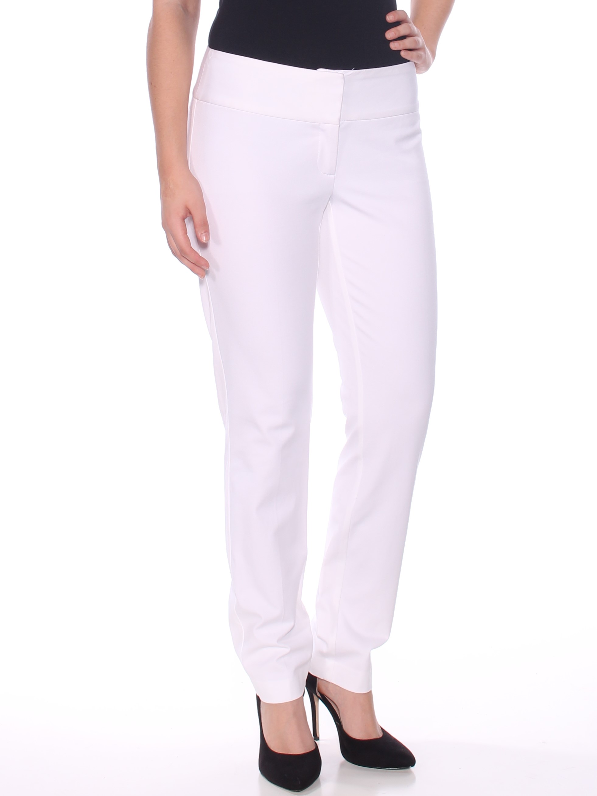 ALFANI 60 Womens New 0683 White Wear To Work Pants 4 B+B eBay
